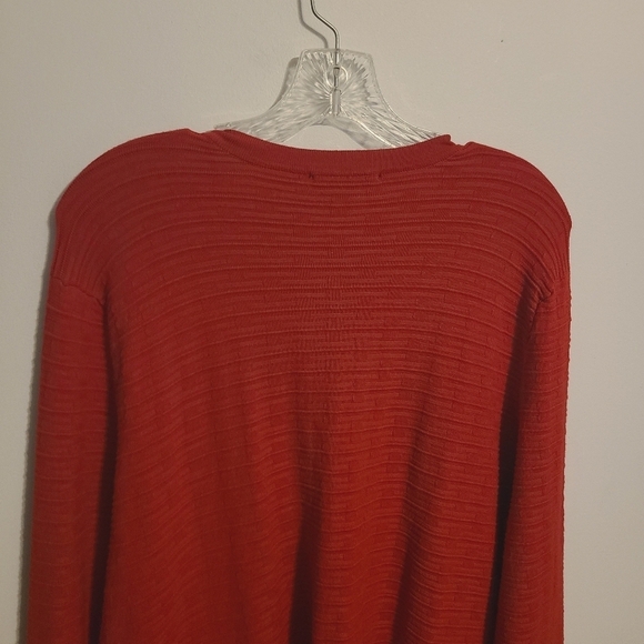 Karl Lagerfeld | Women's Classic Red Button-Down Cardigan Sweater (Size XL) - Picture 11 of 13